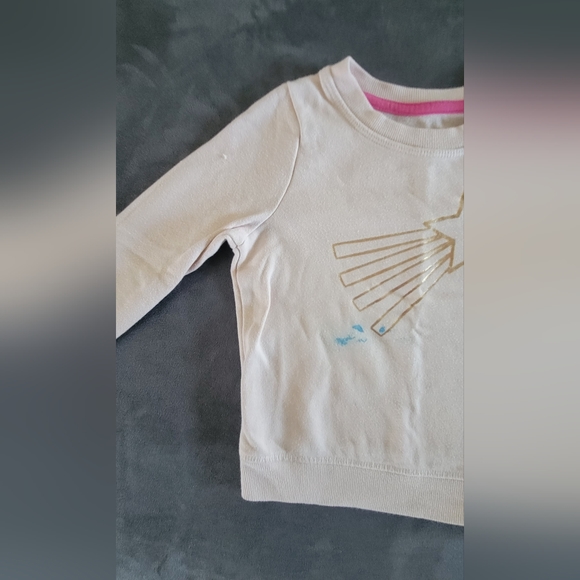 Girls 3T Cat & Jack Pink Shooting Star Sweatshirt - Picture 4 of 6